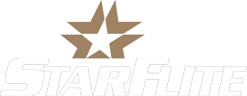 A black and white logo of the star hub.